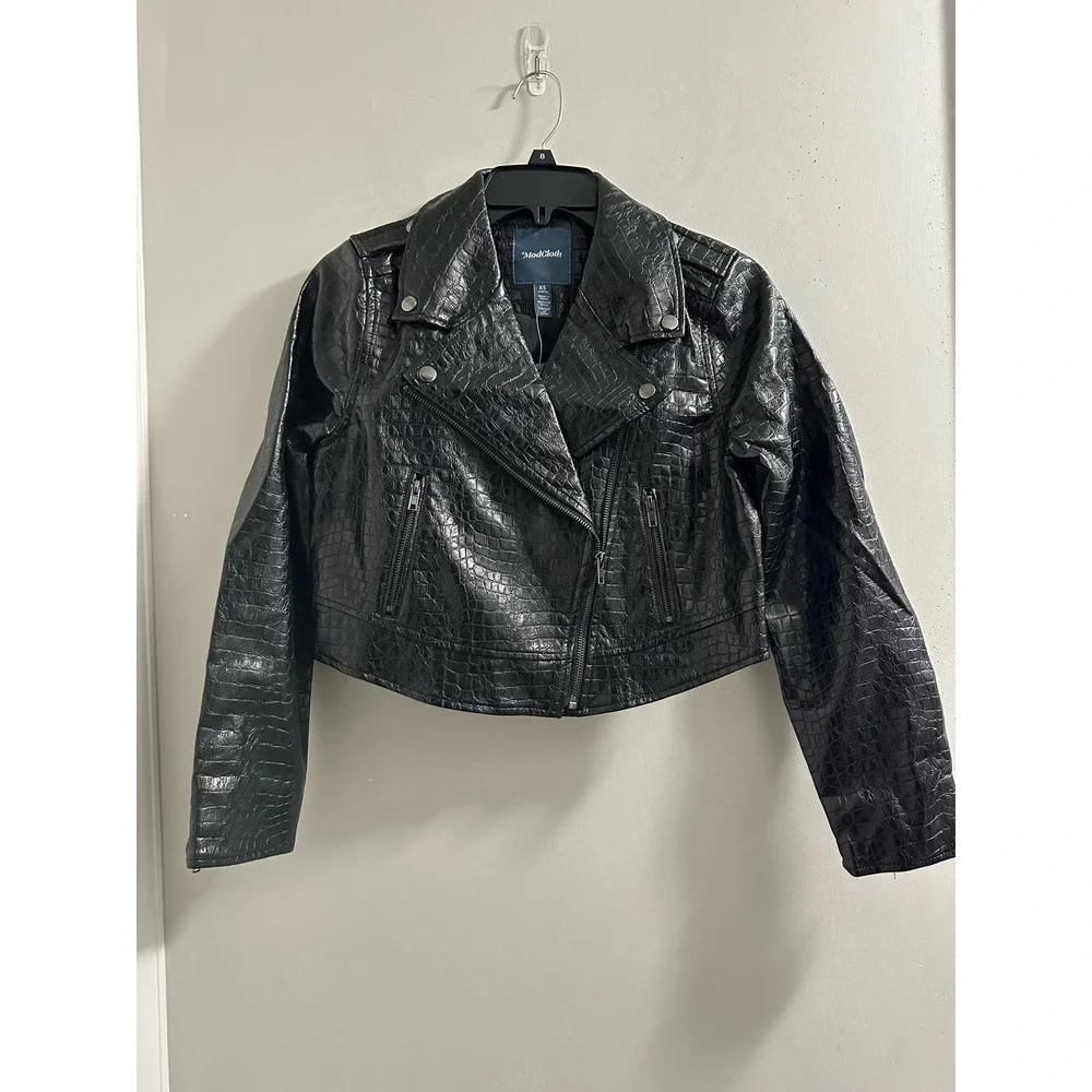 🔴Modcloth Crocodile Rock Moto Jacket XS‎
